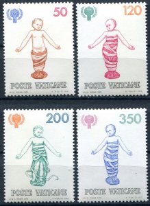 Vatican 1979 MNH Stamps Scott 664-667 Year of the Child UNICEF Art della Robbia