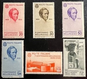 Italy Scott# 349-354 Unused F/VF H Lot of 6 Cat $204.00