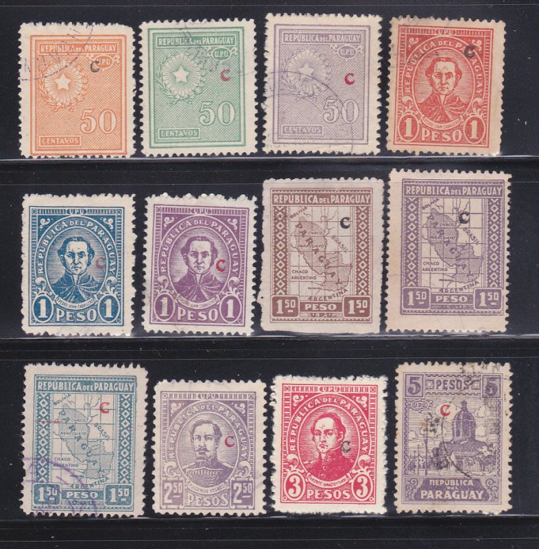 Paraguay L13, L16-L17, L19, L21-L25, L27, L29-L30 U Various