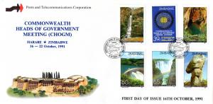 Zimbabwe - 1991 Commonwealth Meeting FDC SG 816-821