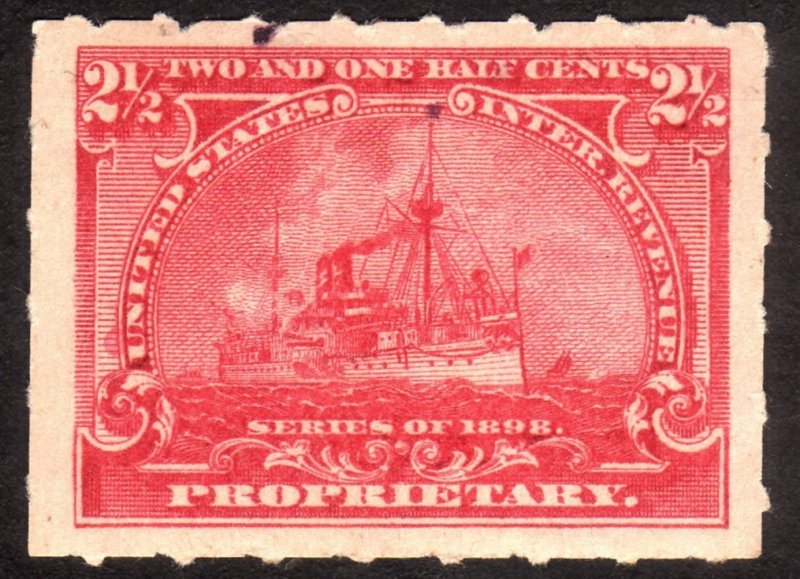 1898, US 2 1/2c, Proprietary revenue, MH, Sc RB28