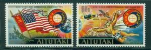 Aitutaki Scott #115-116 MNH U.S.A. U.S.S.R. Space Cooperation $$