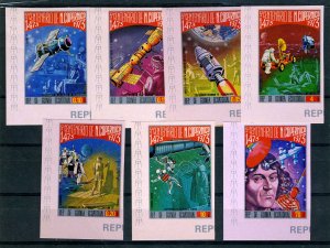 Equatorial Guinea 1974 SPACE APOLLO COPERNICUS set Imperforated Mint (NH)