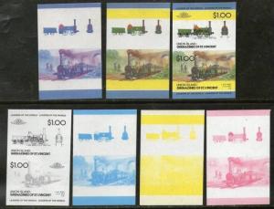 St. Vincent Gr. Union Is. 1987 Class BURY UK Sc 45 Locomotive Train Railway T...