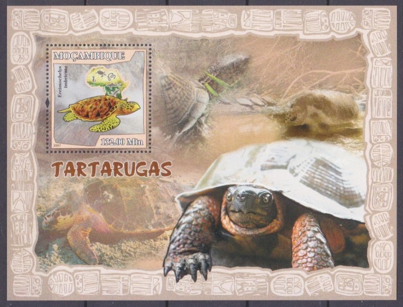 2007 Mozambique 2983/B220 Reptiles / Turtles 10,00 €