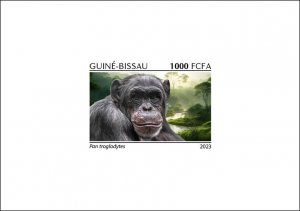 GUINEA BISSAU 2023 - DELUXE PROOF - CHIMPANZEE APES MONKEYS MONH - MNH-