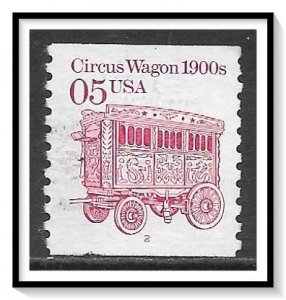 US #2452a Circus Wagon PNC Pl#2 Used