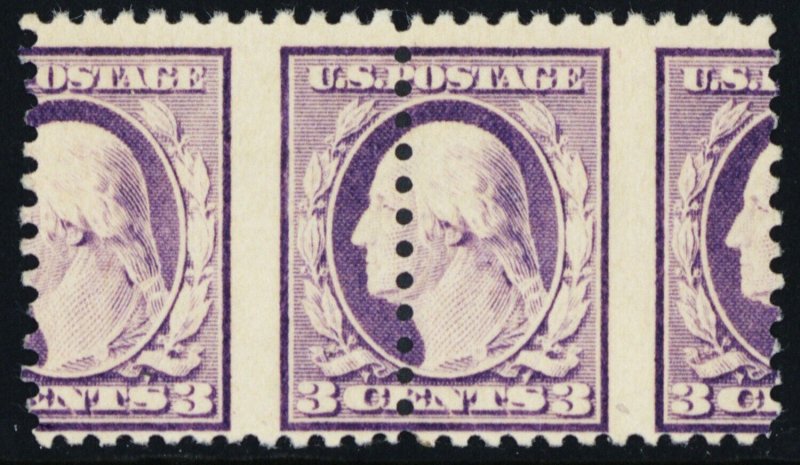 501, Mint NH 3¢ - Misperforated Error Pair - Stuart Katz