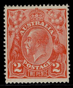 AUSTRALIA GV SG63, 2d bright rose-scarlet, M MINT. Cat £19.