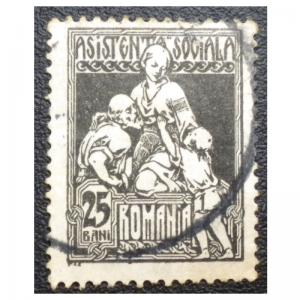 STAMP FROM ROMANIA 1921 SCOTT # RA14. USED. ITEM 1