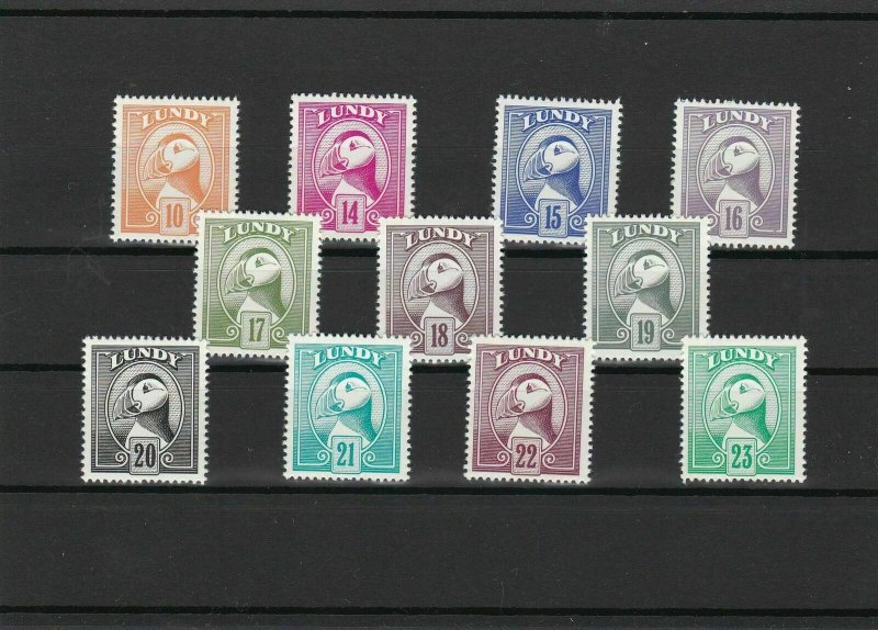 Lundy Mint Never Hinged Puffin Stamps Ref 27183