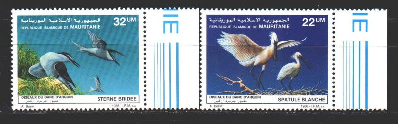 Mauritania. 1986. 901-2. Birds, fauna. MNH.