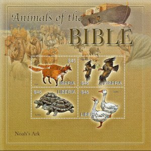 LIBERIA 2006 - Scott# 2389 Sheet-Bible Animals NH