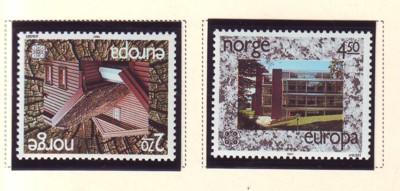 Norway Sc 905-6 1987 Europa Architecture stamp set mint NH