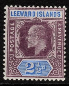 LEEWARD ISLANDS SG32 1906 2½d DULL PURPLE & ULTRAMARINE MTD MINT