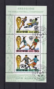 SA16e Korea 1993 World Football Championship '94 used minisheet