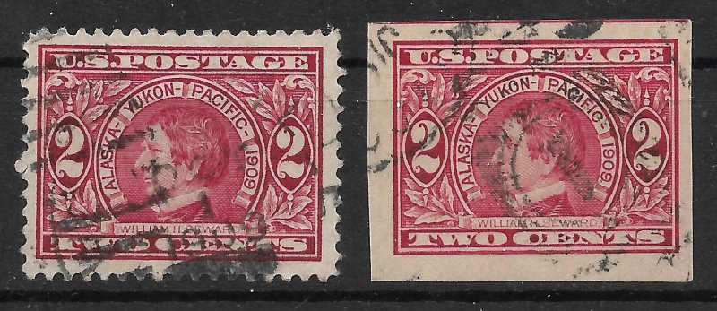 Doyle's_Stamps: Used 1909 Alaska-Yukon-Pacific Expo Set, Scott #370 & #371  (13)