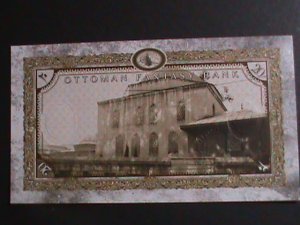 ​TURKEY-OTTOMAN -COLLECTIBLE 20 UVRE UNCIRCULATED-POLYMAR-NOTE VERY FINE