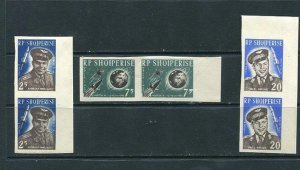 Albania 1963 Mi 731-3  Sc 657 note MNH Pair Space  CV $90 Vostok 3-4 Imper  6588