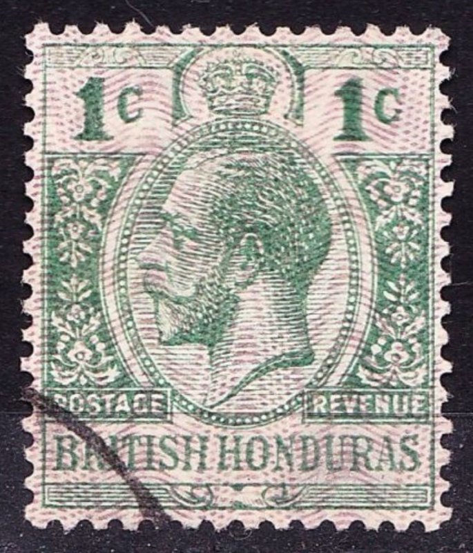 BRITISH HONDURAS 1915 KGV 1 Cent Green SG111 Fine Used