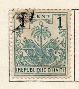 Hayti 1898 Early Issue Fine Used 1c. NW-116567