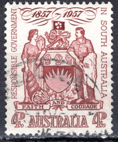 Australia 1957: Sc. # 304; Used Cpl. Set