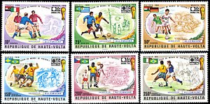 Upper Volta 335-337,C193-195, MNH, History of World Cup Winners