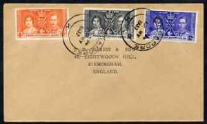 Malaya - Straits Settlements 1937 KG6 Coronation set of 3...
