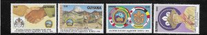 Guyana 1991 17th World Scout Jamboree Korea Sc 2503-2506 MNH A2731