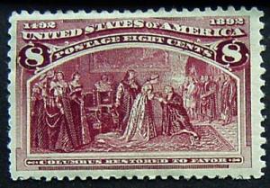 USA, Scott 236, Mint, well centered