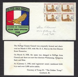 1960 US Boy Scout Villa Park DuPage Area Council Jubilee Exposition BSA