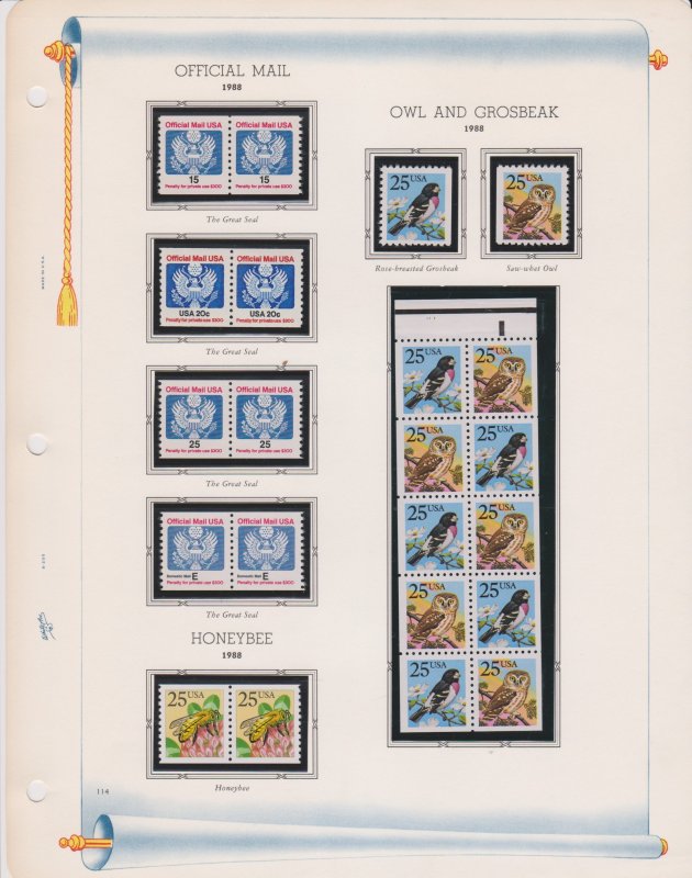 United States of America Postal Stamps