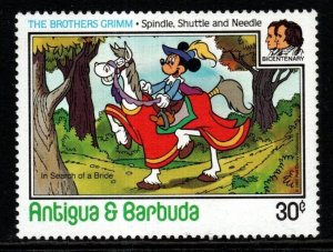 ANTIGUA SG975a 1985 GRIMM BROTHERS 30c WITH WMK ERROR MNH