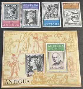 ANTIGUA # 528-532--MINT NEVER/HINGED--COMPLETE SET & SOUVENIR SHEET--1979