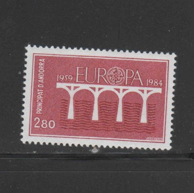 ANDORRA, FRENCH #324  1984   EUROPA  MINT VF NH  O.G