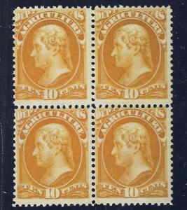 U.S. O5 FVF MNH Blk/4 SCV$5,000.00 Bright 