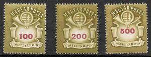 Hungary 757-759 MNH F-VF CV $0.75