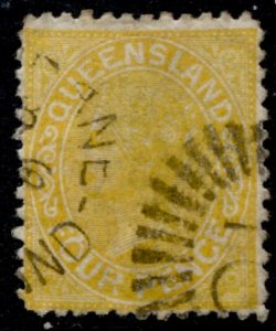 Queensland #68 QV Definitive Wmk.68 Used