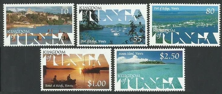 1999 Tonga 1551-1555 Landscapes: Views of Vava'u Island 8,00 €