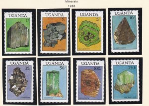 Uganda # 599-606, Minerals,  Mint NH, 1/2 Cat.