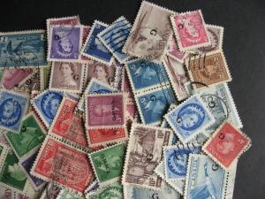CANADA 100 OFFICIAL stamps mixture (some heavy duplication,mixed condition)