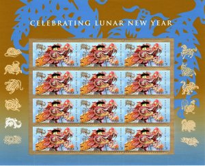 U.S. 4623 Chinese New Year Forever Sheet of 12 VF-XF MNH