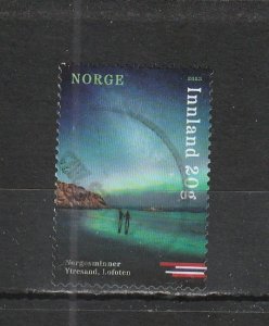 Norway  Scott#  1960  Used  (2023  Aurora Borealis Over Ytresand)