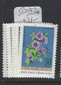 VIET NAM  (P1305B)  FLOWERS  SC 203-7   MNH 