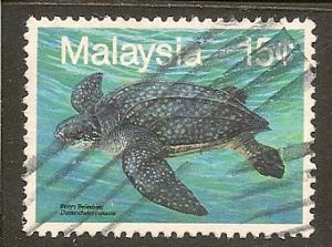 Malaysia    Scott 431    Turtle    Used