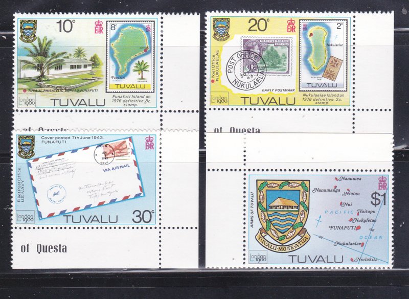 Tuvalu 133-136 Set MNH Various (B)