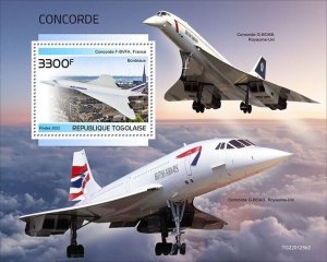 Togo - 2022 Concorde on Stamps - Stamp Souvenir Sheet - TG220125b2