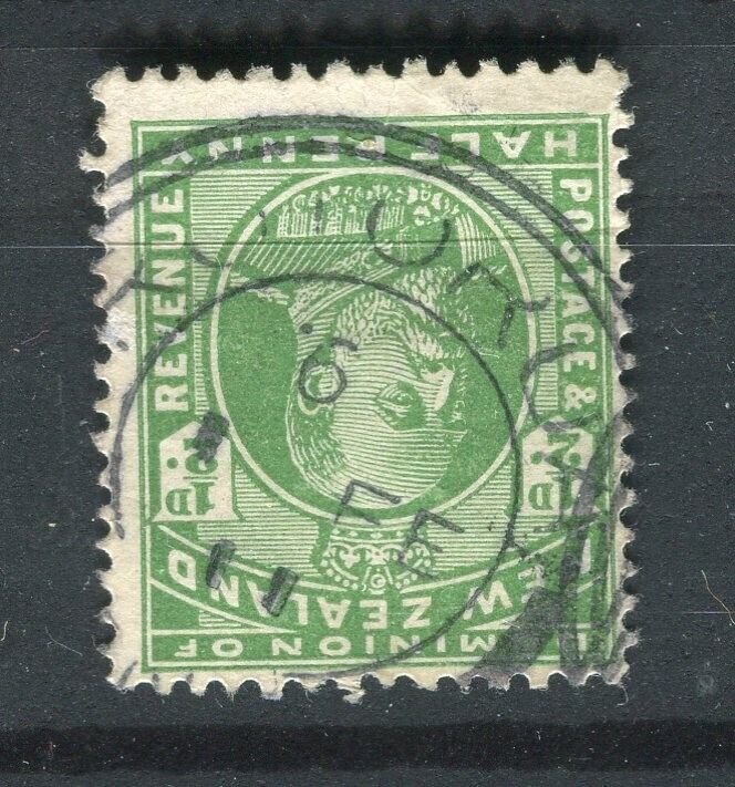 NEW ZEALAND; 1900s early Ed VII issue fine used 1/2d. Postmark