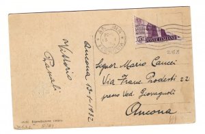 ITALY  BISECT on CARD 1931 ANCONA #258