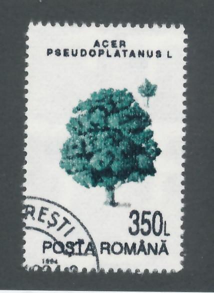 Romania 1994 Scott 3919 MH - 350l, Trees,Acer Pseudoplatanus